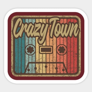 Crazy Town Vintage Cassette Sticker